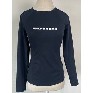 Weekend x Max Mara Black Long Sleeve Logo Shirt